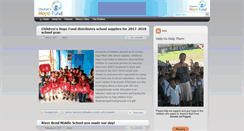Desktop Screenshot of childrenshopefund.org