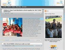 Tablet Screenshot of childrenshopefund.org